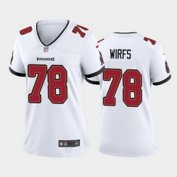 women tristan wirfs tampa bay buccaneers white game jersey 2020 