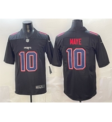Men New England Patriots 10 Drake Maye Black Fashion Vapor Untouchable Limited Stitched Football Jersey Men New England Patriots 10 Drake Maye Black Fashion Vapor Untouchable Limited Stitched Football Jersey