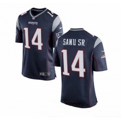 New England Patriots 14 Mohamed SANU SR Blue Vapor Limited Jersey