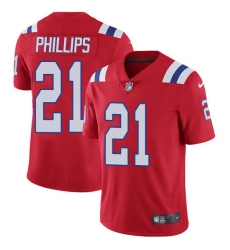 Nike New England Patriots 21 Adrian Phillips Red Alternate Men Stitched NFL Vapor Untouchable Limited Jersey