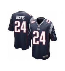 Nike New England Patriots 24 Darrelle Revis Blue Game NFL Jersey