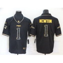 Nike Patriots 1 Cam Newton Black Gold Vapor Untouchable Limited Jersey