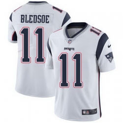 Nike Patriots 11 Drew Bledsoe White Vapor Untouchable Limited Jersey