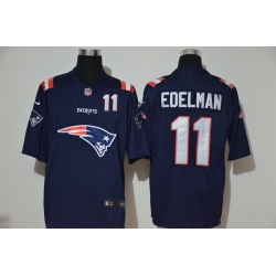 Nike Patriots 11 Julian Edelman Navy Team Big Logo Number Vapor Untouchable Limited Jersey