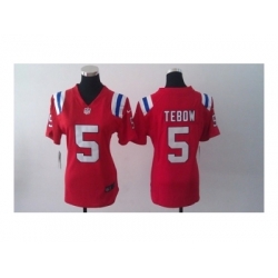 Nike Women New England Patriots #5 Tim Tebow red Jerseys