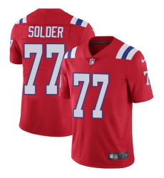 Nike Patriots #77 Nate Solder Red Alternate Youth Stitched NFL Vapor Untouchable Limited Jersey