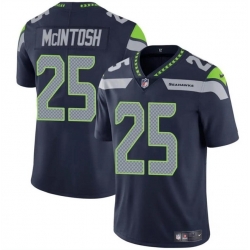 Men Seattle Seahawks 25 Kenny McIntosh Navy Vapor Limited Stitched Football Jersey