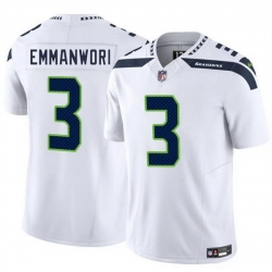Men Seattle Seahawks 3 Nick Emmanwori White 2025 F U S E  Vapor Untouchable Limited Stitched Football Jersey Men Seattle Seahawks 3 Nick Emmanwori White 2025 F U S E  Vapor Untouchable Limited Stitched Football Jersey
