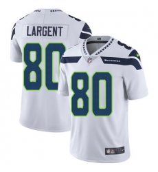 Nike Seahawks #80 Steve Largent White Youth Stitched NFL Vapor Untouchable Limited Jersey