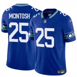 Youth Seattle Seahawks 25 Kenny McIntosh Royal 2024 F U S E Throwback Vapor Limited Stitched Football Jersey