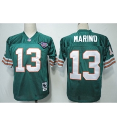 Men Miami Dolphins #13 Dan Marino Green 75TH Throwback Jersey