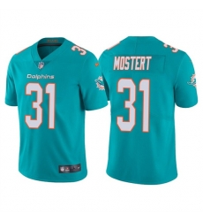 Men Miami Dolphins 31 Raheem Mostert Aqua Vapor Untouchable Limited Stitched Football Jersey