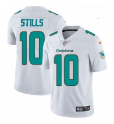 Mens Nike Miami Dolphins 10 Kenny Stills White Vapor Untouchable Limited Player NFL Jersey