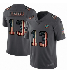 Nike Dolphins 13 Dan Marino 2019 Salute To Service USA Flag Fashion Limited Jersey