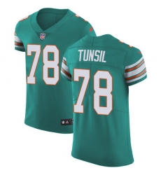 Nike Dolphins #78 Laremy Tunsil Aqua Green Alternate Mens Stitched NFL Vapor Untouchable Elite Jersey