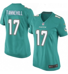 Womens Nike Miami Dolphins 17 Ryan Tannehill Game Aqua Green Team Color NFL Jersey