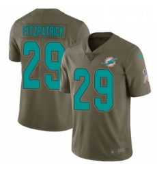 Youth Nike Miami Dolphins 29 Minkah Fitzpatrick Limited Olive 2017 Salute to Service NFL Jersey