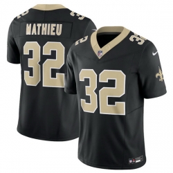 Men New Orleans Saints 32 Tyrann Mathieu Black 2023 F U S E  Vapor Untouchable Limited Stitched Jersey