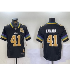 Men New Orleans Saints 41 Alvin Kamara Black 2024 F U S E Vapor Limited Stitched Jersey 5