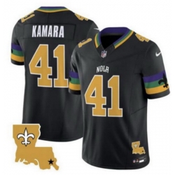 Men New Orleans Saints 41 Alvin Kamara Black 2024 F U S E Vapor Limited Stitched Jersey