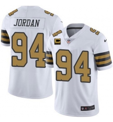 Men New Orleans Saints 94 Cameron Jordan 2022 White With 4 Star C Patch Color Rush Stitched Jersey