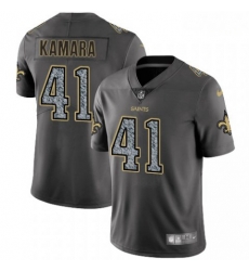 Nike Saints 41 Alvin Kamara Gray Camo Vapor Untouchable Limited Jersey