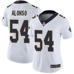 Women Saints 54 Kiko Alonso White Vapor Untouchable Limited Jersey