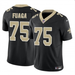 Youth New Orleans Saints 75 Taliese Fuaga Black 2024 Draft F U S E Vapor Limited Stitched Football Jersey