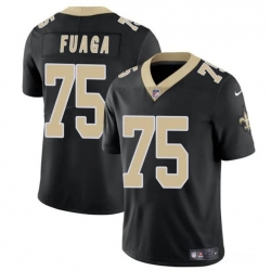 Youth New Orleans Saints 75 Taliese Fuaga Black 2024 Draft2024 Draft Vapor Limited Stitched Football Jersey