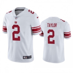 Men New York Giants 2 Tyrod Taylor White Vapor Untouchable Limited Stitched Jersey