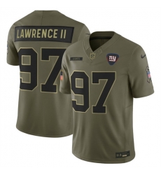 Men New York Giants 97 Dexter Lawrence II Olive 2025 F U S E Salute to Service Limited Stitched Football Jersey Men New York Giants 97 Dexter Lawrence II Olive 2025 F U S E Salute to Service Limited Stitched Football Jersey