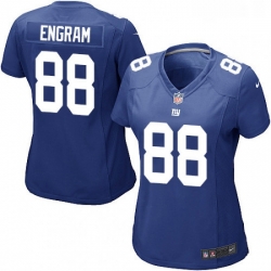 Womens Nike New York Giants 88 Evan Engram Game Royal Blue Team Color NFL Jersey