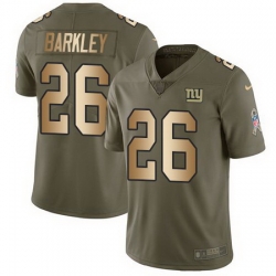 Nike Giants 52 Alec Ogletree Olive Gold Youth Salute To Service Limited Jersey