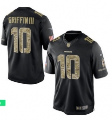 MENs WASHINGTON REDSKINS ROBERT GRIFFIN III NIKE BLACK SALUTE TO SERVICE Limited JERSEY