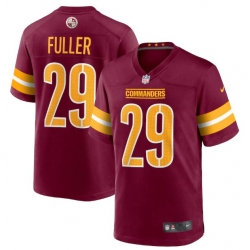 Men Washington Commanders 29 Kendall Fuller 2022 Burgundy Game Stitched Jersey