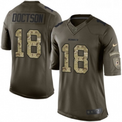 Mens Nike Washington Redskins 18 Josh Doctson Limited Green Salute to Service NFL Jersey