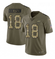 Mens Nike Washington Redskins 18 Josh Doctson Limited OliveCamo 2017 Salute to Service NFL Jersey