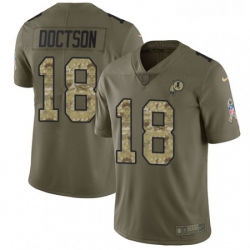 Mens Nike Washington Redskins 18 Josh Doctson Limited OliveCamo 2017 Salute to Service NFL Jersey