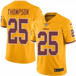 Mens Nike Washington Redskins 25 Chris Thompson Limited Gold Rush Vapor Untouchable NFL Jersey