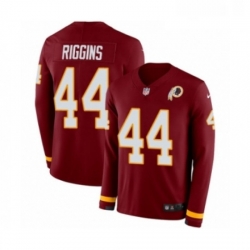 Mens Nike Washington Redskins 44 John Riggins Limited Burgundy Therma Long Sleeve NFL Jersey