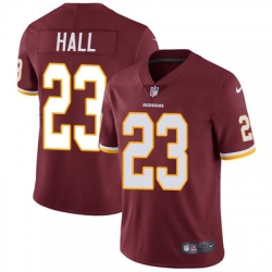 Nike Redskins #23 DeAngelo Hall Burgundy Red Team Color Mens Stitched NFL Vapor Untouchable Limited Jersey