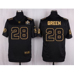 Nike Redskins #28 Darrell Green Black Mens Stitched NFL Elite Pro Line Gold Collection Jersey