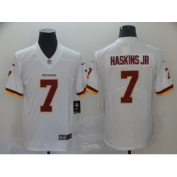 Nike Redskins 7 Dwayne Haskins Jr White Vapor Untouchable Limited Jersey