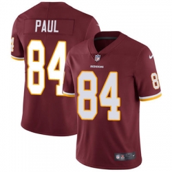 Nike Redskins #84 Niles Paul Burgundy Red Team Color Mens Stitched NFL Vapor Untouchable Limited Jersey