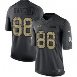 Nike Redskins #88 Pierre Garcon Black Mens Stitched NFL Limited 2016 Salute to Service Jersey