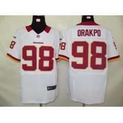 Nike Washington RedSkins 98 Brian Orakpo White Elite NFL Jersey