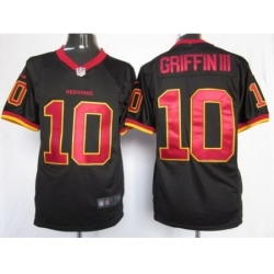 Nike Washington Redskins 10 Robert Griffin III Black Game NFL Jersey