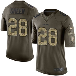 Nike Washington Redskins #28 Darrell Green Green Men 27s Stitched NFL Limited Salute to Service Jersey