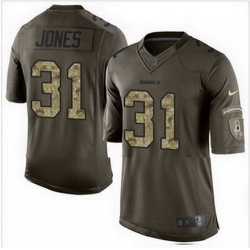 Nike Washington Redskins #31 Matt Jones Green Mens Stitched NFL Limited Salute to Service Jersey