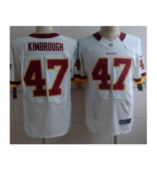 Nike Washington Redskins 47 Jeremy Kimbrough White Elite NFL Jersey